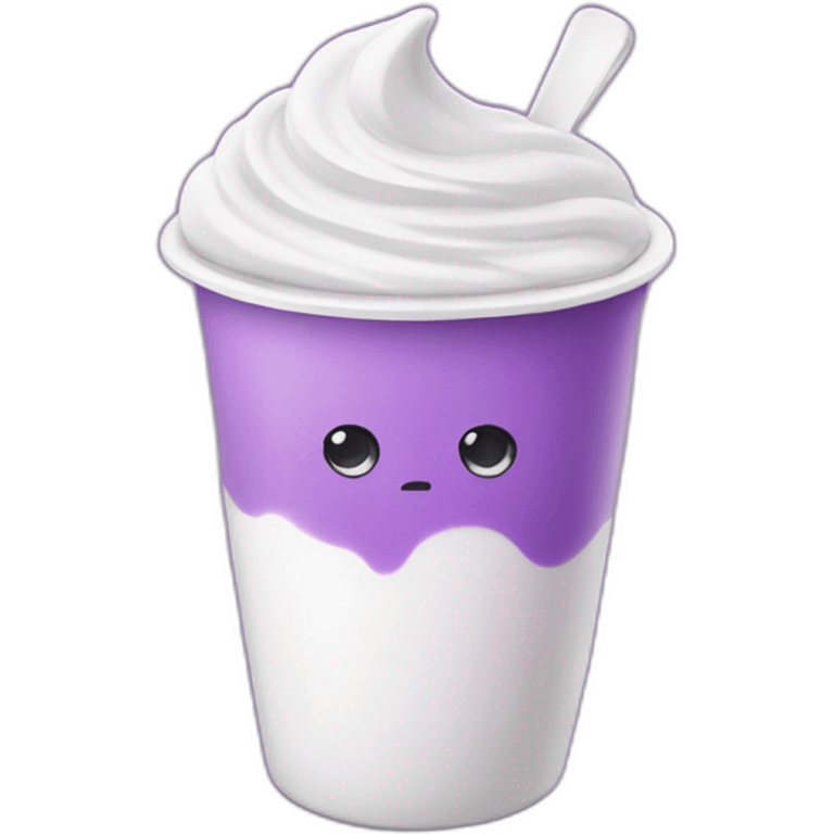 purple yogurt emoji