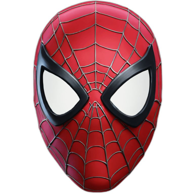 the amazing spider-man 2 mask, red emoji