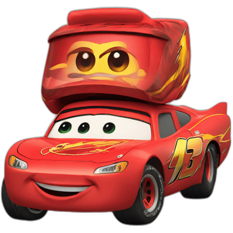 Flash mcqueen 3d emoji