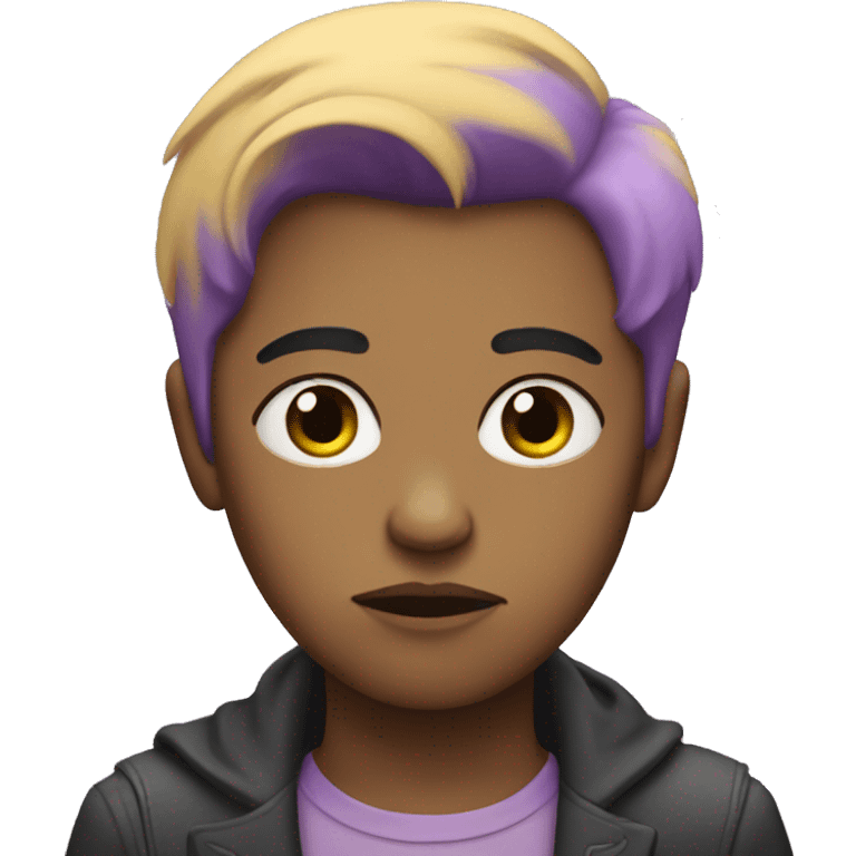 non-binary sad person emoji