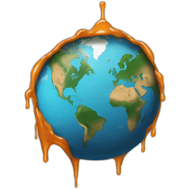 melting earth emoji