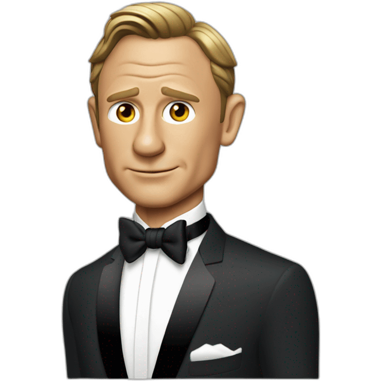 Daniel Craig as James Bond emoji