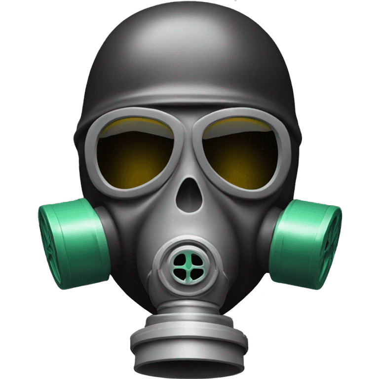 Skull with gas mask emoji