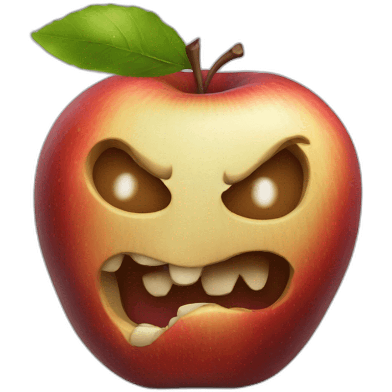 Rotten apple emoji