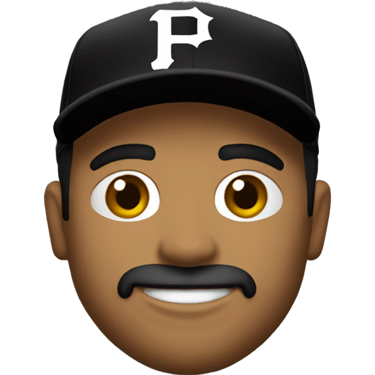 Hispanic man jersey Pittsburgh Pirates emoji