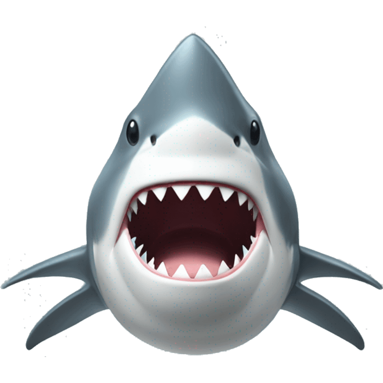 Shark with a top  emoji