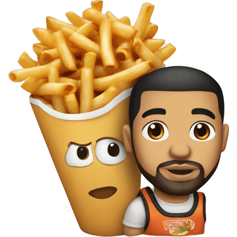 poutine avec drake emoji