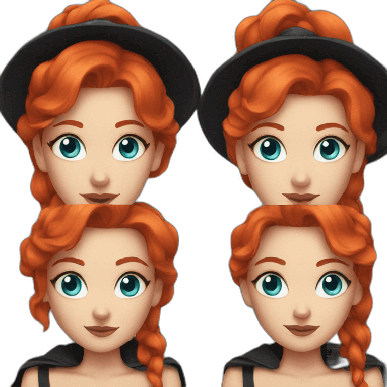 witch-red-hair-blue-eyes-tatoo-black emoji