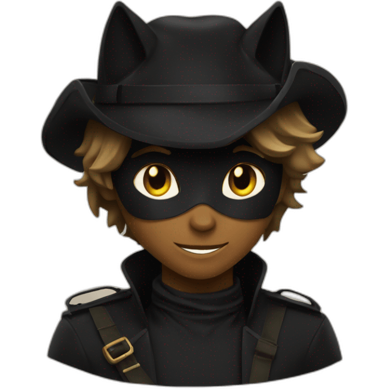 Chat noir et brun et chat noir emoji