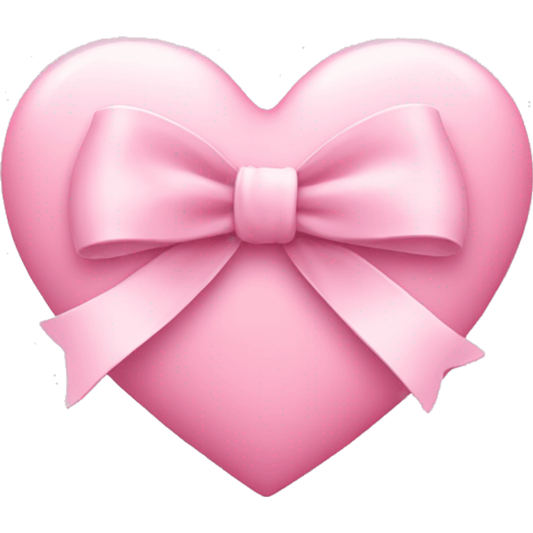 Light pink heart with bow emoji