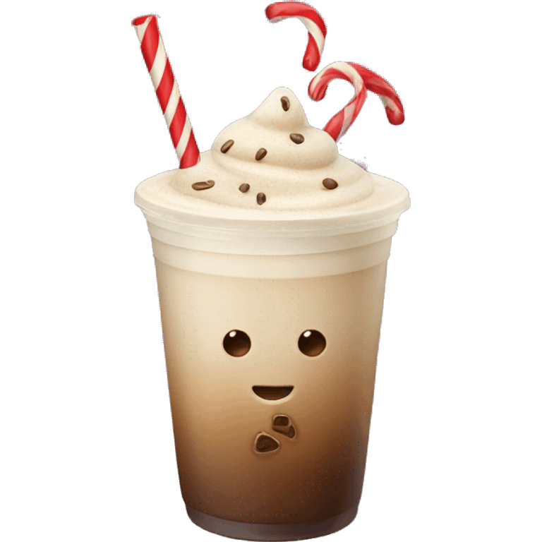 Christmas iced coffee emoji