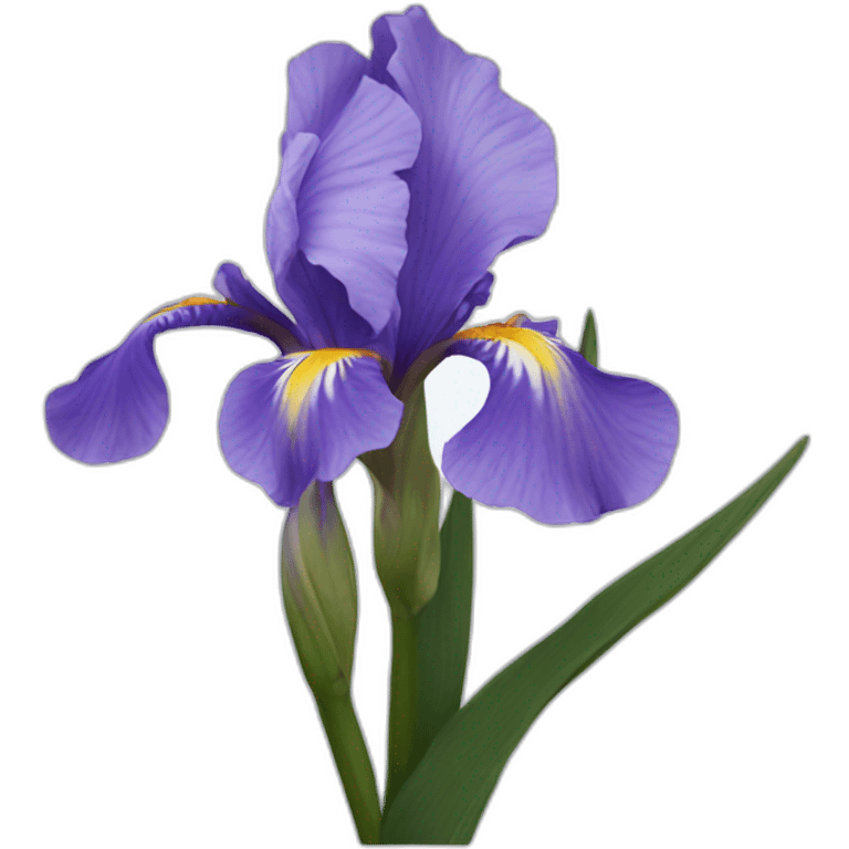 Iris flower on Olympus emoji