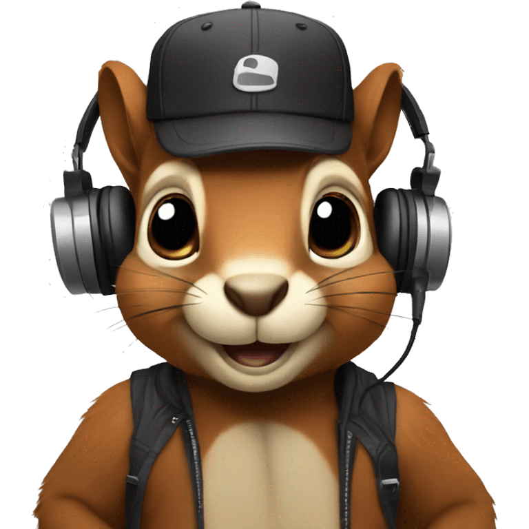 DJ squirrel emoji