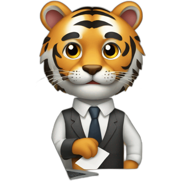 Staff office Tiger  emoji