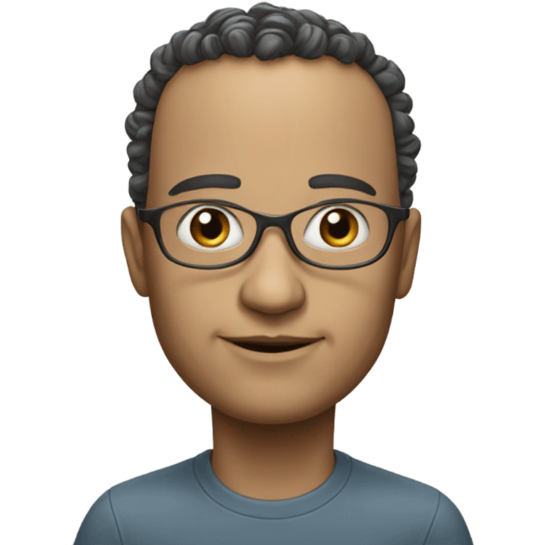 Artificial intelligence caricature  emoji