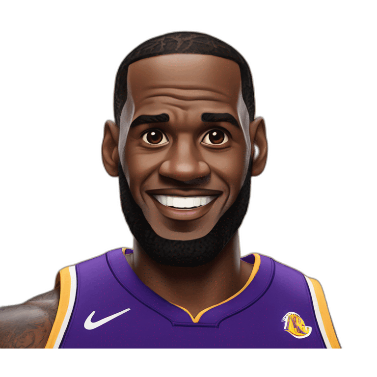 lebron james Emperor Lakers emoji