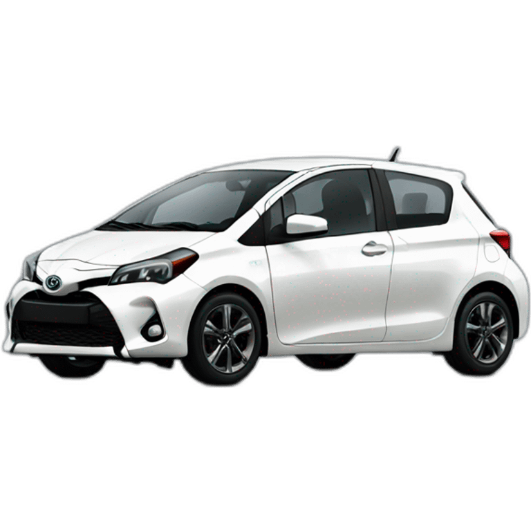 White Toyota GR Yaris emoji