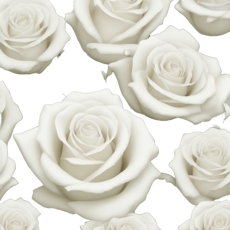 white roses emoji