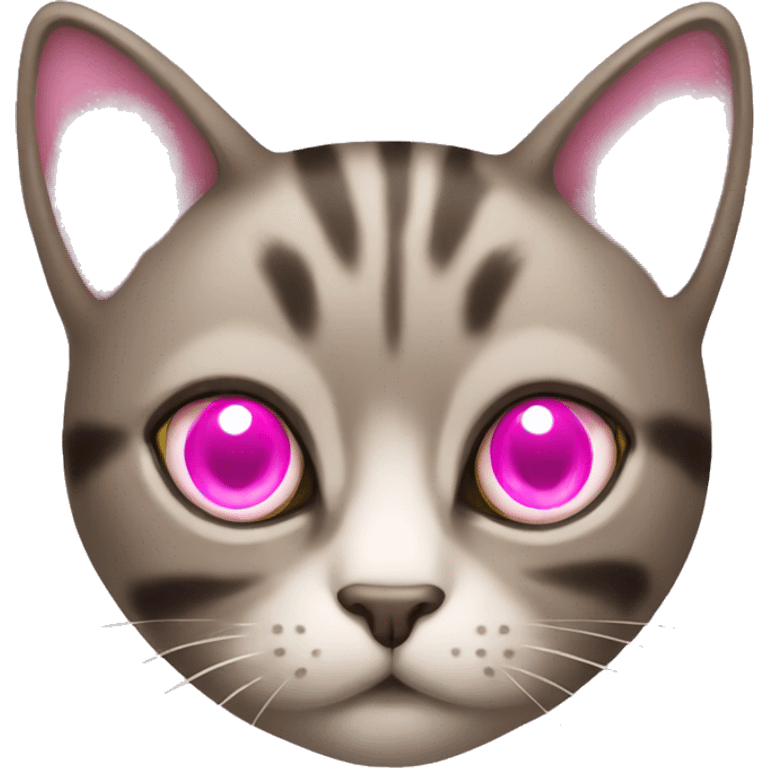 Cat with pink heart in eyes emoji