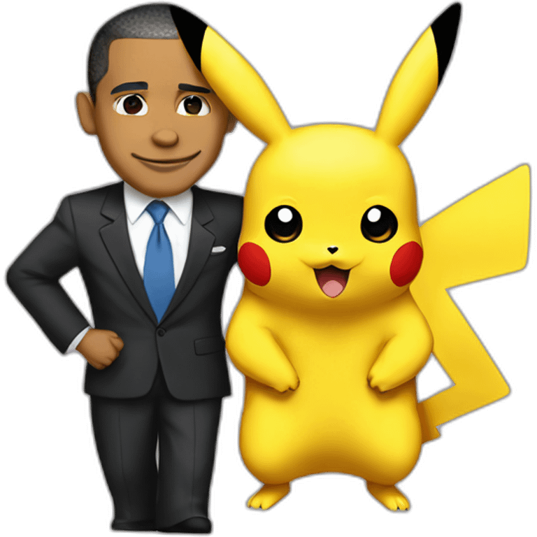 pikachu and obama emoji