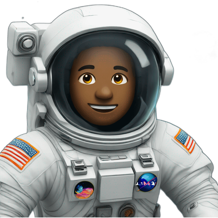 astronaut in the ocean emoji