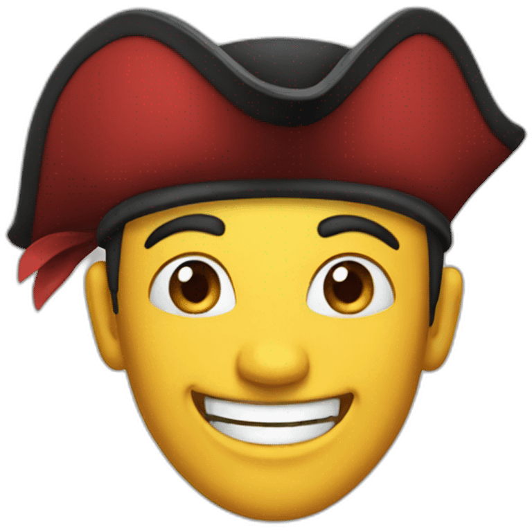 a happy pirate emoji