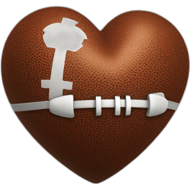 Heart with football icon emoji