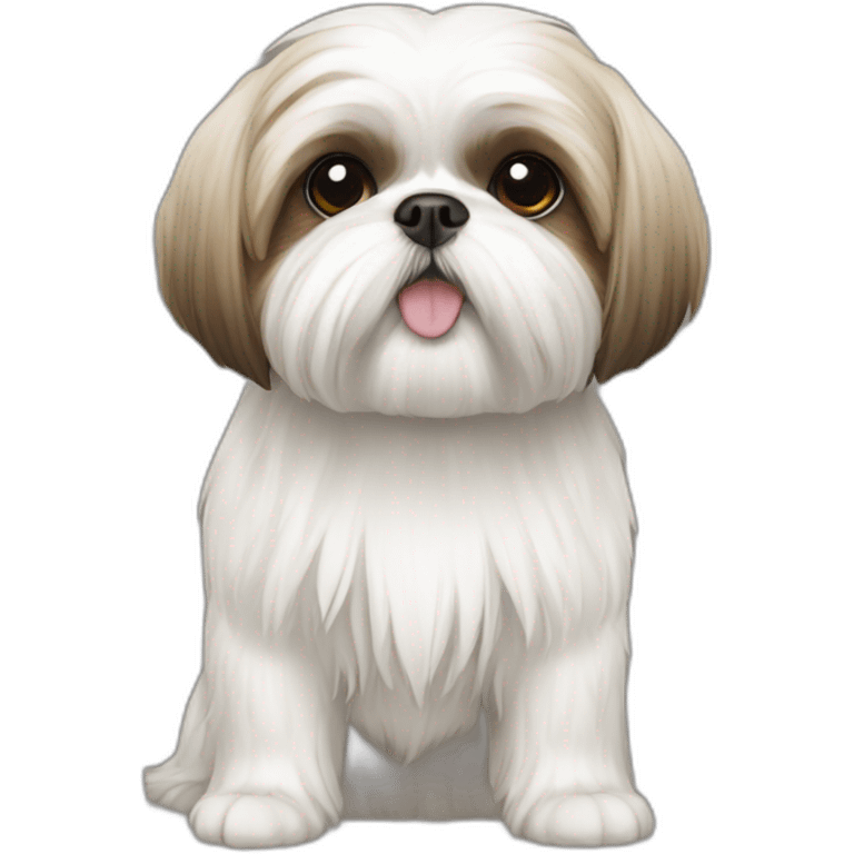 shih tzu white emoji