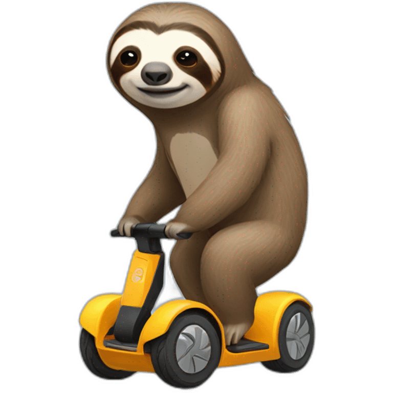 Sloth on segway emoji