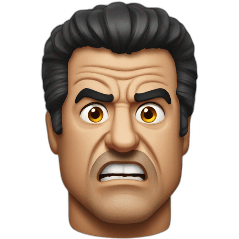 Stallone angry emoji