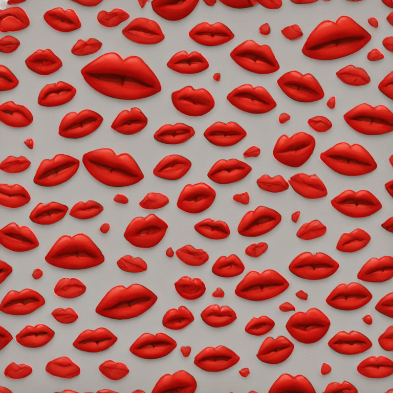 Red kiss  emoji