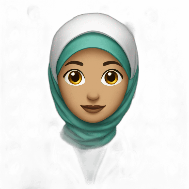 Women hijab doctor beautiful emoji