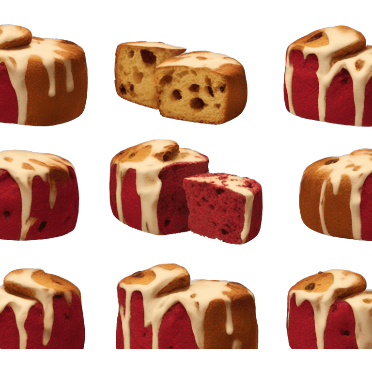 Red velvet panettone  emoji