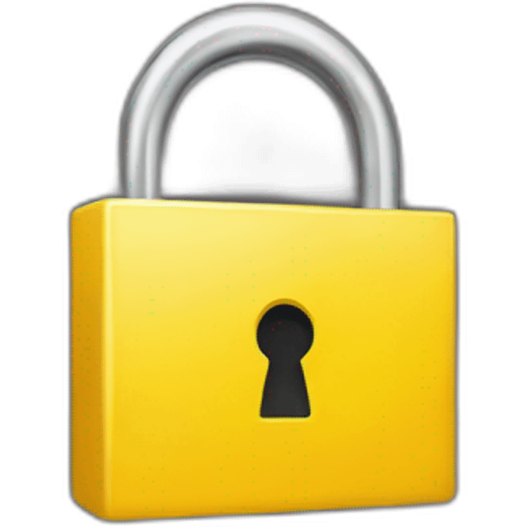 yellow lock emoji