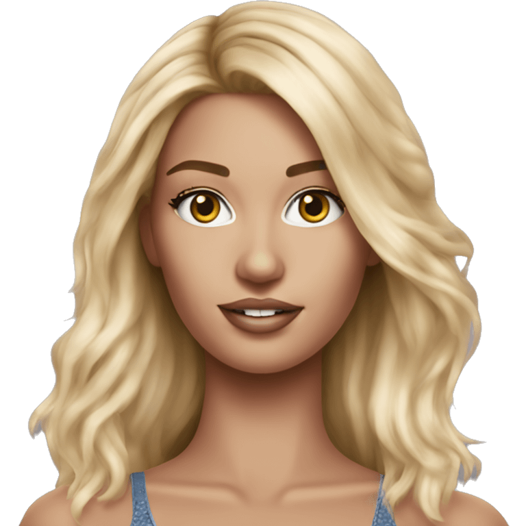 Realistic victoria secret model blonde emoji