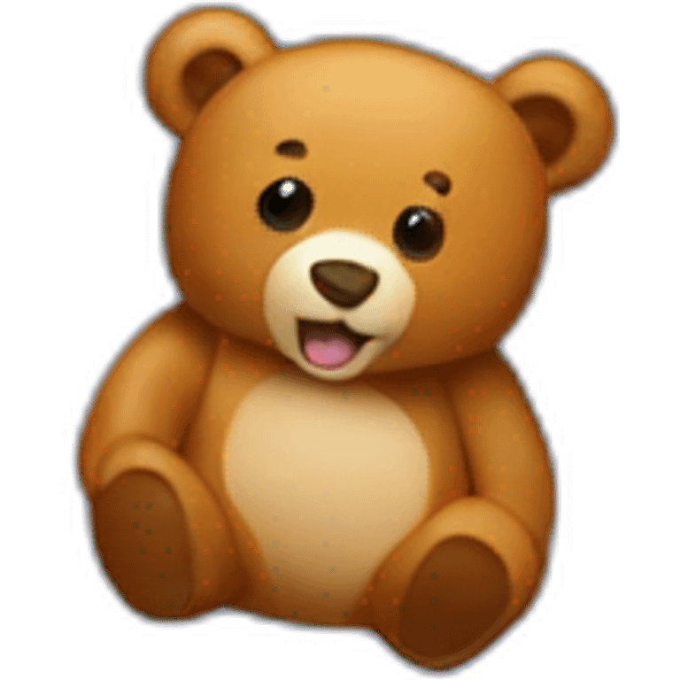 Poutine on a bear emoji