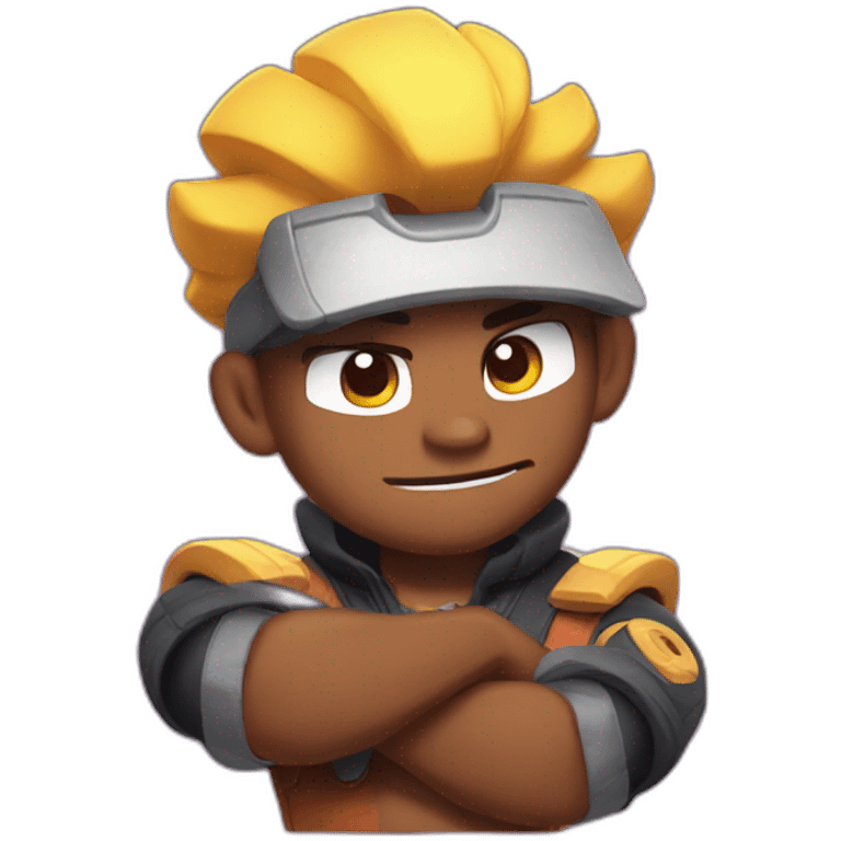 Leon from brawl stars emoji