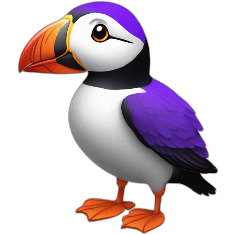 purple puffin emoji