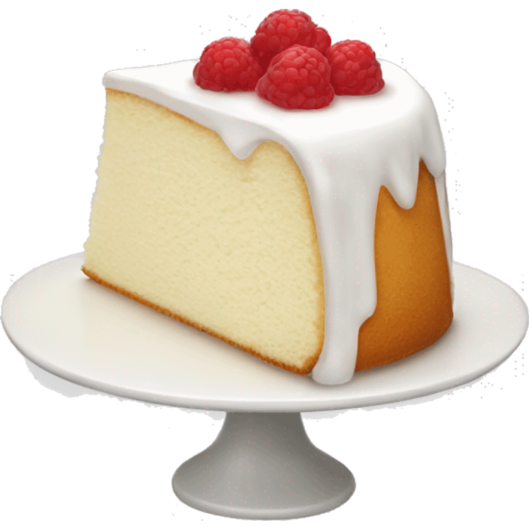 A slice of angel food cake emoji