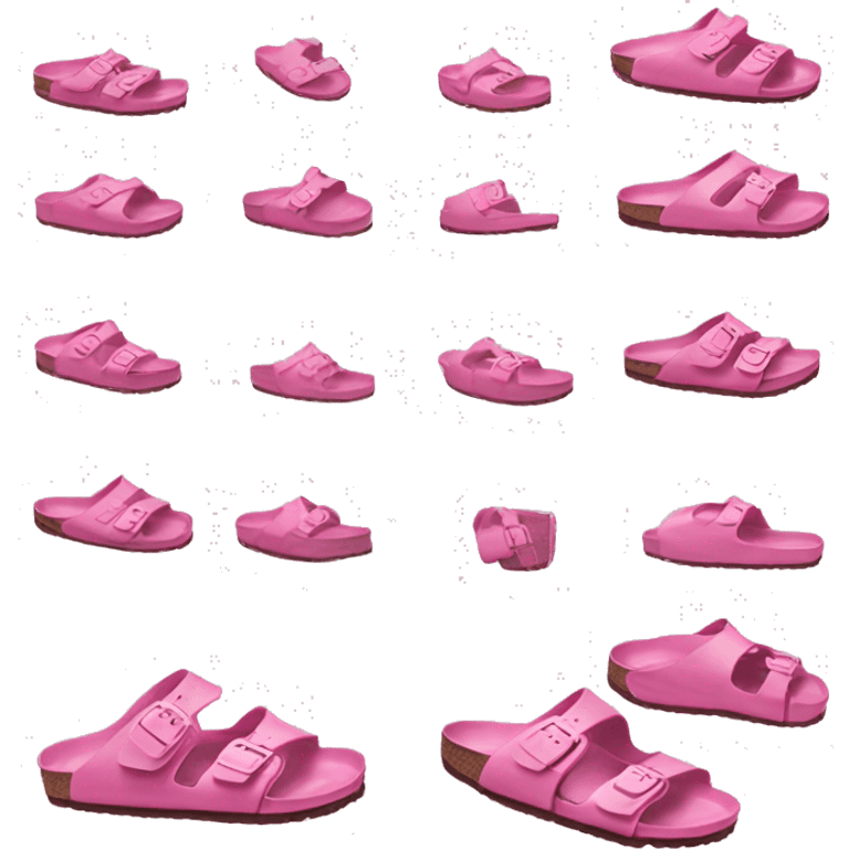 Pink Birkenstocks emoji