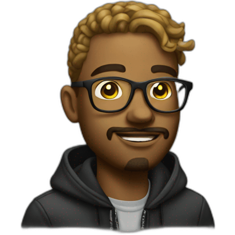 Nerdy rapper  emoji