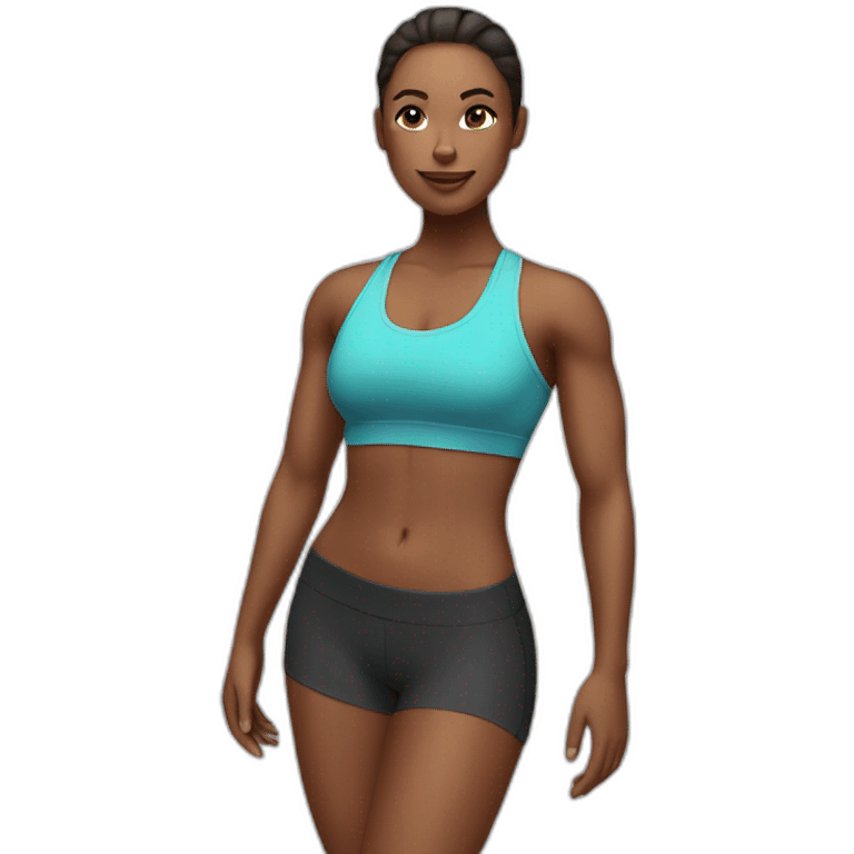 fitness girl emoji