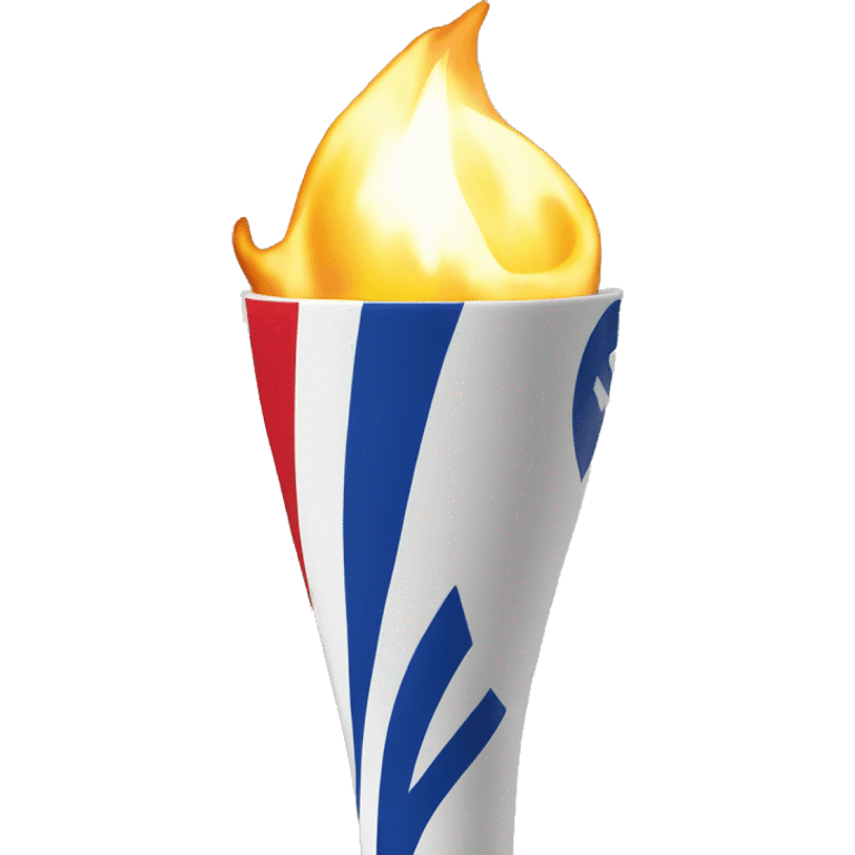 olympic torch with a parisien background emoji