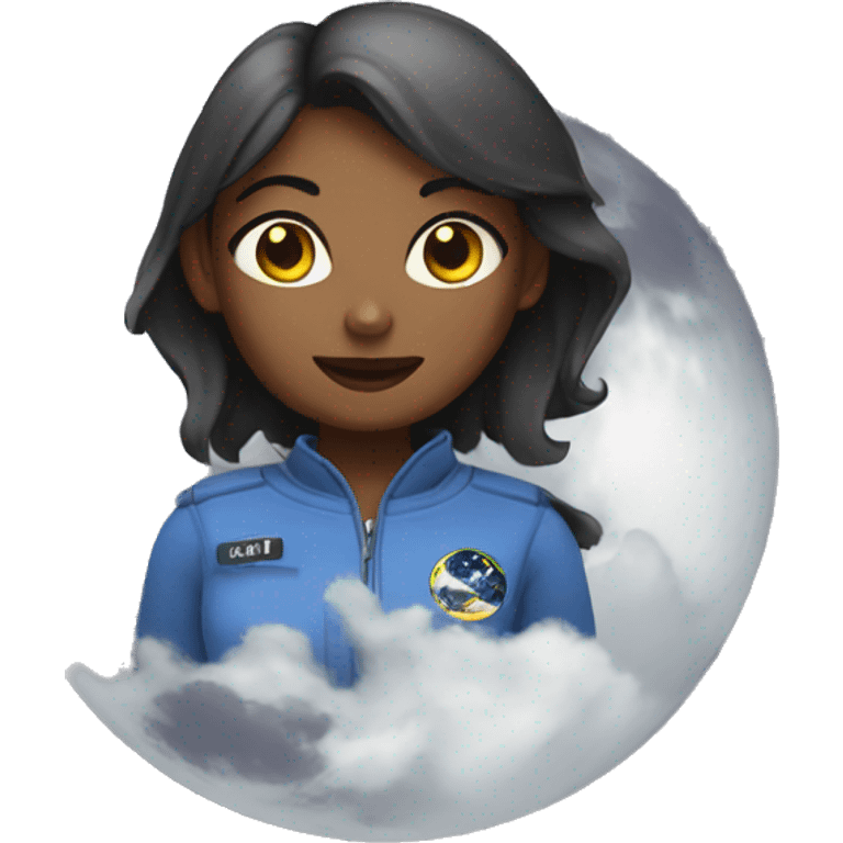 moon as a female emoji