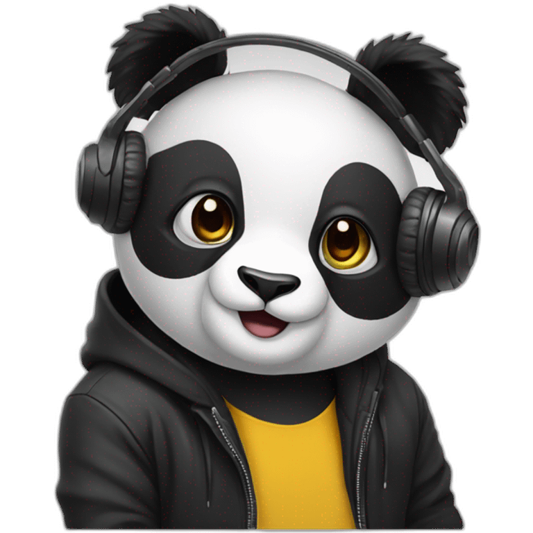 dj panda emoji