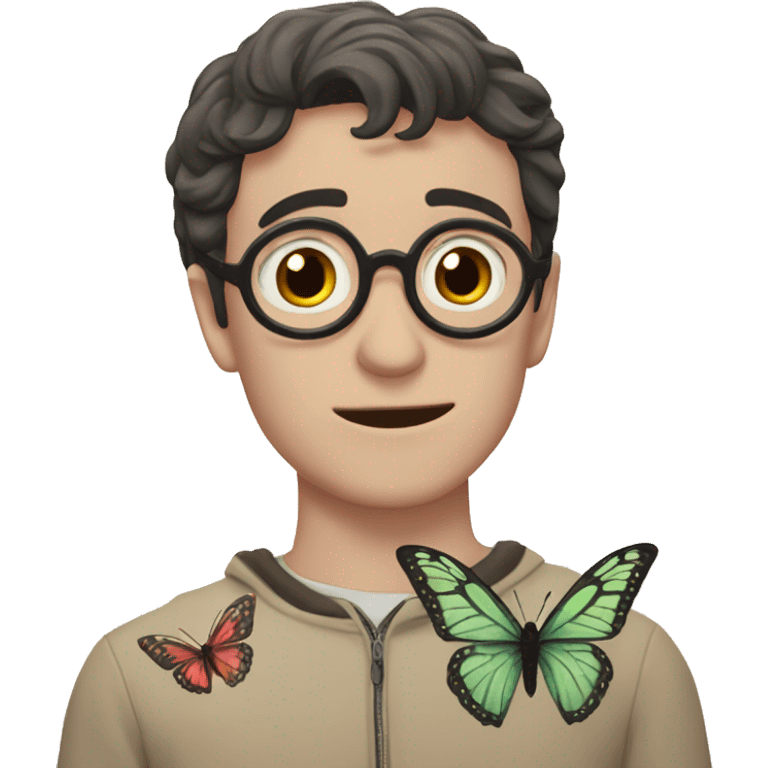 Harry Potter con mariposas  emoji