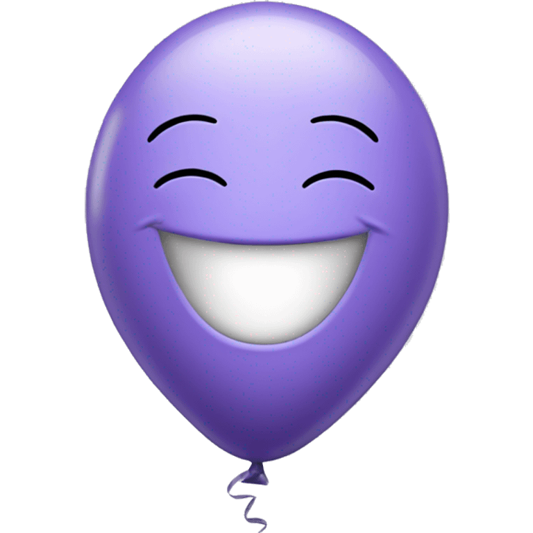 One lavender laughing balloon with closed eyes emoji