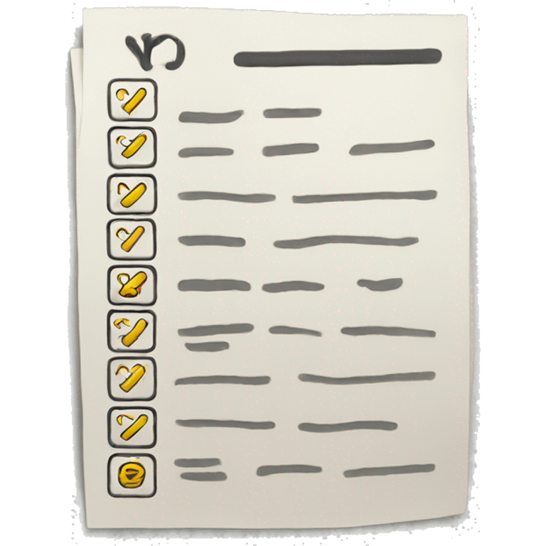 checklist emoji