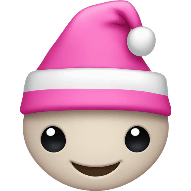 Pink Santa hat emoji