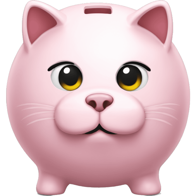 cat piggy bank perspective emoji